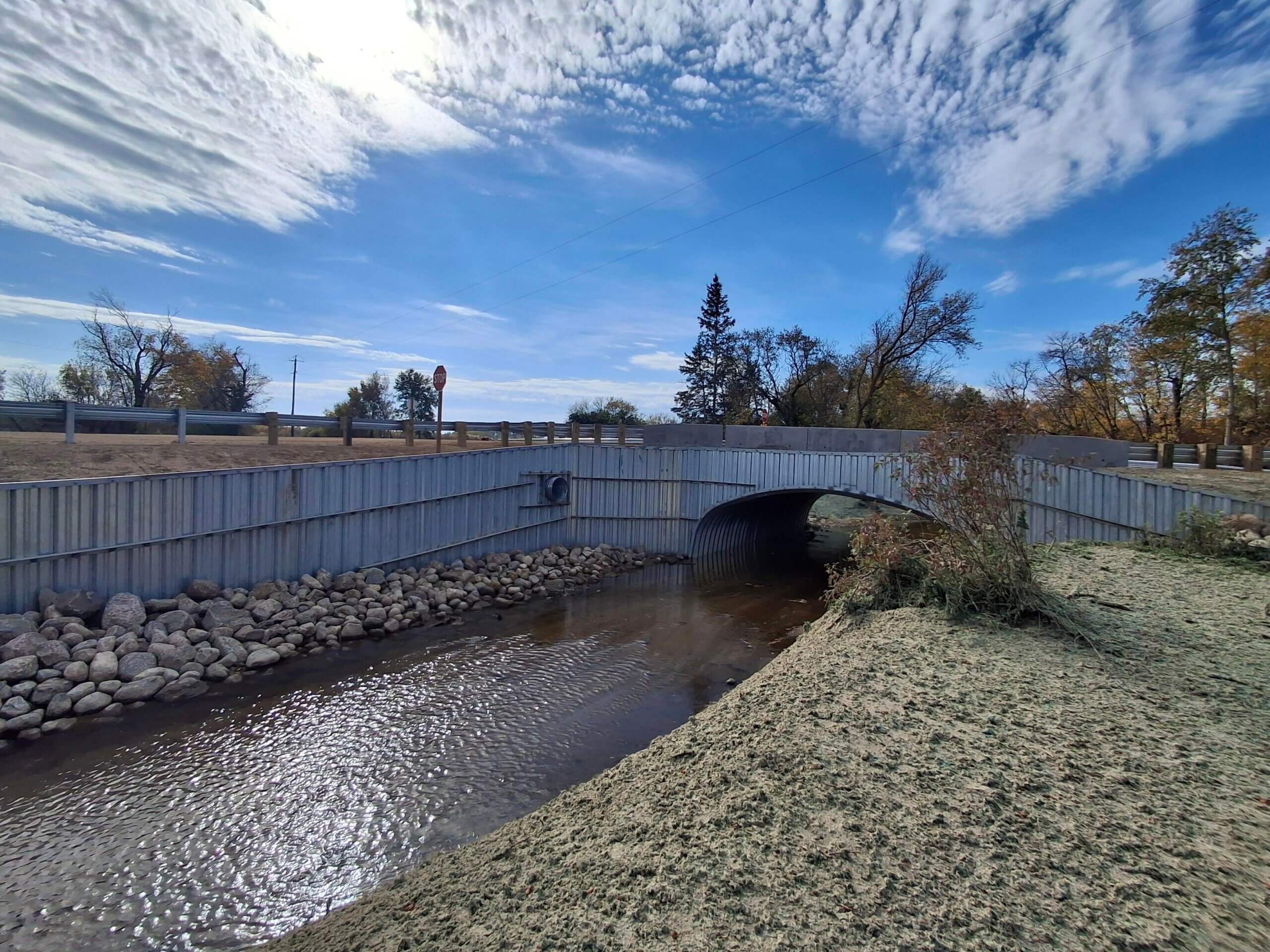 Armtec: Municipality of Ethelbert Replaces Critical River Crossing with Armtec BRIDGE-PLATE® Box Culvert. Project Image 2