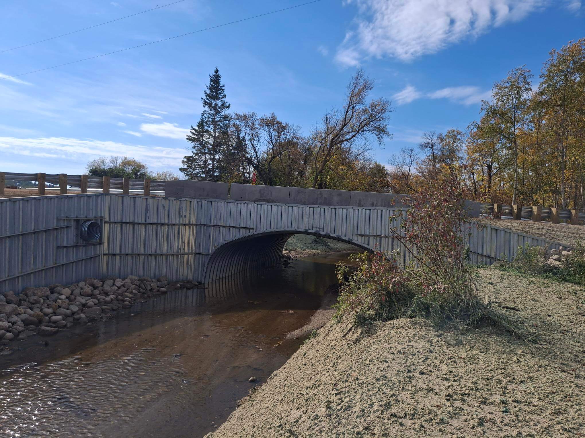Armtec: Municipality of Ethelbert Replaces Critical River Crossing with Armtec BRIDGE-PLATE® Box Culvert. Project Image 3