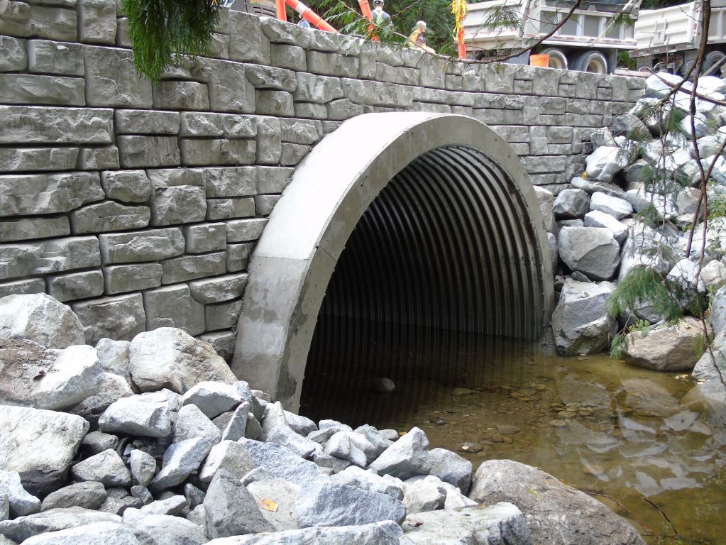 Armtec: West Creek, BC Arch Shaped Multi Plate Crossing. Project Image 2