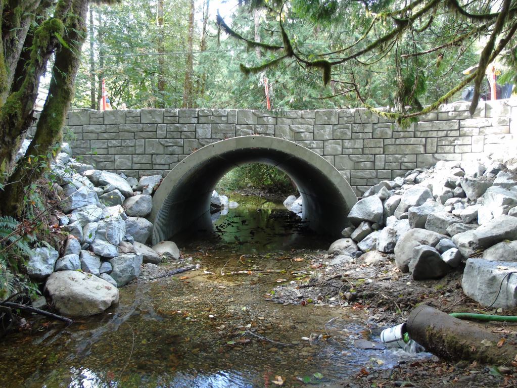 Armtec - West Creek, BC Arch Shaped Multi Plate Crossing